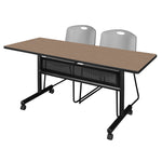 Regency Kobe Flip - Top Privacy Nesting Table & 2 Zeng Stack Chairs 60