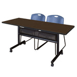 Regency Kobe Flip - Top Privacy Nesting Table & 2 Zeng Stack Chairs 60