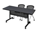 Regency Kobe Flip - Top Privacy Nesting Table & 2 Cadence Nesting Chairs 60