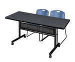 Regency Kobe Flip - Top Privacy Nesting Table & 2 Zeng Stack Chairs 60