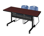 Regency Kobe Flip - Top Privacy Nesting Table & 2 Zeng Stack Chairs 60
