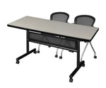 Regency Kobe Flip - Top Privacy Nesting Table & 2 Cadence Nesting Chairs 60