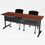 Regency Kobe Flip - Top Privacy Nesting Table & 2 Knight Mesh Chairs 72
