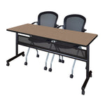 Regency Kobe Flip - Top Privacy Nesting Table & 2 Cadence Nesting Chairs 72