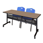 Regency Kobe Flip - Top Privacy Nesting Table & 2 M Stack Chairs 72