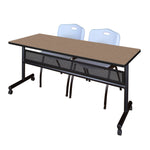 Regency Kobe Flip - Top Privacy Nesting Table & 2 M Stack Chairs 72