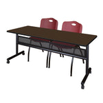 Regency Kobe Flip - Top Privacy Nesting Table & 2 M Stack Chairs 72