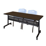 Regency Kobe Flip - Top Privacy Nesting Table & 2 M Stack Chairs 72