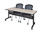 Regency Kobe Flip - Top Privacy Nesting Table & 2 Cadence Nesting Chairs 72