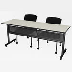 Regency Kobe Flip - Top Privacy Nesting Table & 2 Knight Mesh Chairs 72