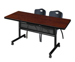 Regency Kobe Flip - Top Privacy Nesting Table & 2 M Stack Chairs 72