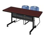 Regency Kobe Flip - Top Privacy Nesting Table & 2 Zeng Stack Chairs 72