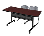 Regency Kobe Flip - Top Privacy Nesting Table & 2 Zeng Stack Chairs 72