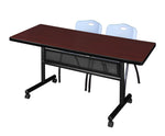 Regency Kobe Flip - Top Privacy Nesting Table & 2 M Stack Chairs 72