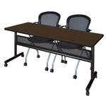 Regency Kobe Flip - Top Privacy Nesting Table & 2 Cadence Nesting Chairs 72