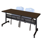 Regency Kobe Flip - Top Privacy Nesting Table & 2 M Stack Chairs 72