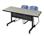 Regency Kobe Flip - Top Privacy Nesting Table & 2 Zeng Stack Chairs 72