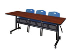 Regency Kobe Flip - Top Privacy Nesting Table & 3 M Stack Chairs 84