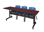 Regency Kobe Flip - Top Privacy Nesting Table & 3 M Stack Chairs 84