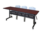 Regency Kobe Flip - Top Privacy Nesting Table & 3 M Stack Chairs 84