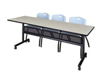 Regency Kobe Flip - Top Privacy Nesting Table & 3 M Stack Chairs 84