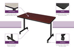Regency Kobe Professional Mobile T - Base Training Seminar Table 42