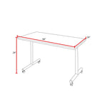 Regency Kobe Professional Mobile T - Base Training Table & 2 M Stack Chairs 66