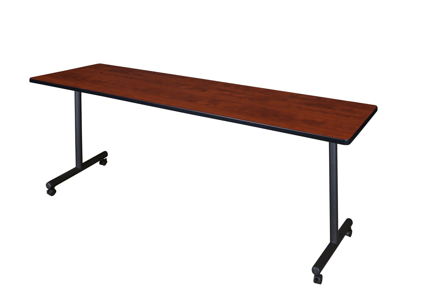 Regency Kobe Professional Mobile T - Base Training Table & 3 Knight Mesh Chairs 84"W x 24"D x 29"H (REG - MKTRCC8424 - KNM) - SchoolOutlet