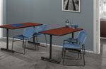 Regency Kobe Professional T - Base Training Table & 2 Zeng Stack Chairs 48