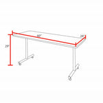 Regency Kobe Professional T - Base Training Seminar Table & 2 Cadence Nesting Chairs 60