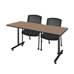 Regency Kobe Professional T - Base Training Seminar Table & 2 Knight Mesh Chairs 60