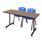 Regency Kobe Professional T - Base Training Table & 2 M Stack Chairs 66
