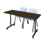 Regency Kobe Professional T - Base Training Table & 2 M Stack Chairs 66