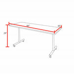 Regency Kobe Professional Steel T - Base Training Seminar Table 66