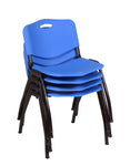 Regency Kobe Professional T - Base Training Seminar Table & 3 M Stack Chairs 84