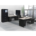 Regency Fusion Professional Cherry L - Shaped Executive Workstation 66W