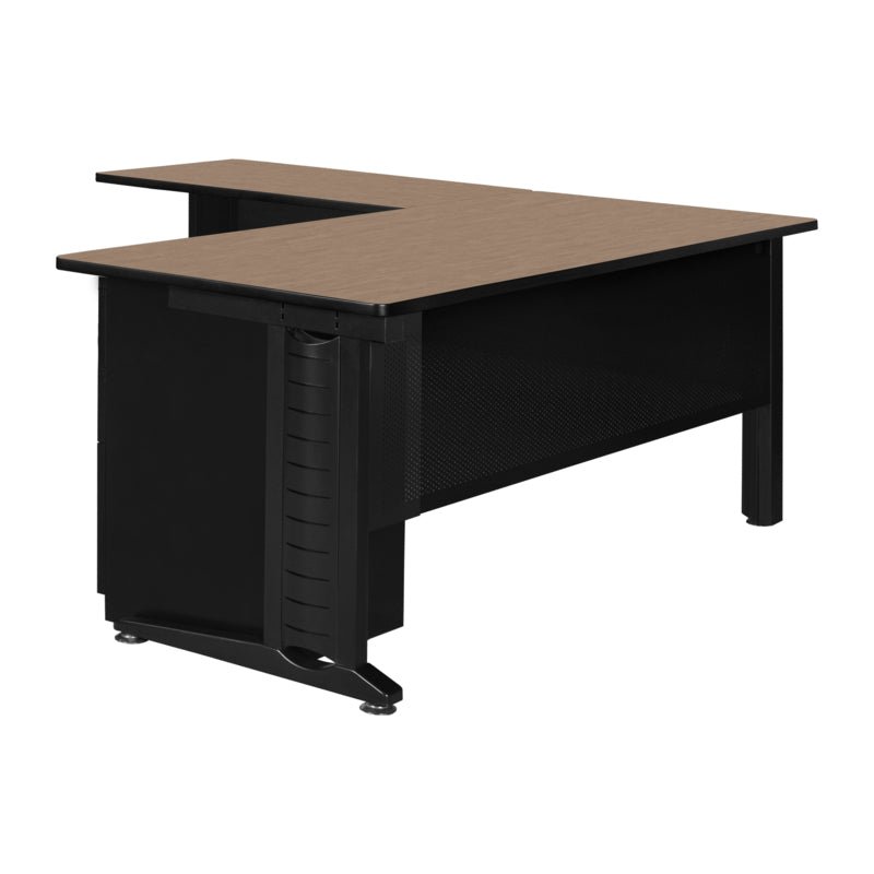 Regency Fusion Professional L - Shaped Executive Workstation 72W" x 72D" x 29H" (REG - MLD723042) - SchoolOutlet