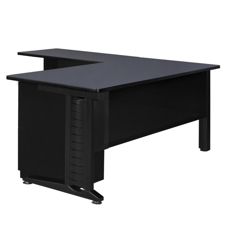 Regency Fusion Professional L - Shaped Executive Workstation 72W" x 72D" x 29H" (REG - MLD723042) - SchoolOutlet