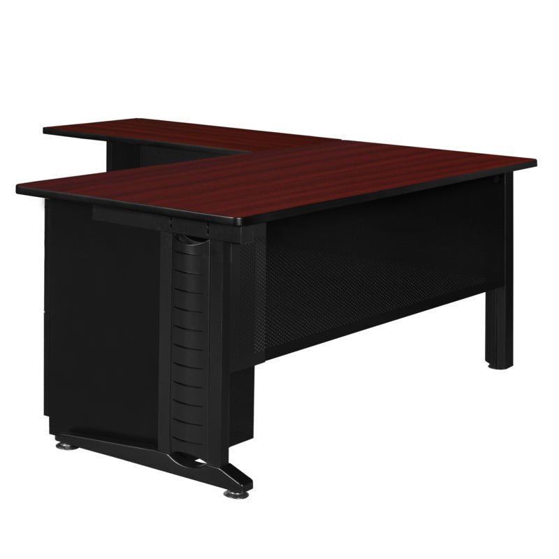 Regency Fusion Professional L - Shaped Executive Workstation 72W" x 72D" x 29H" (REG - MLD723042) - SchoolOutlet