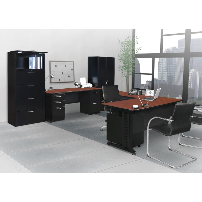Regency Fusion Professional L - Shaped Executive Workstation 72W" x 78D" x 29H" (REG - MLD723048) - SchoolOutlet