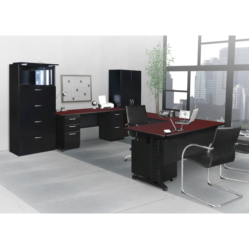 Regency Fusion Professional L - Shaped Executive Desk Shell 66W" x 78D" x 29H" (REG - MLDS663048) - SchoolOutlet