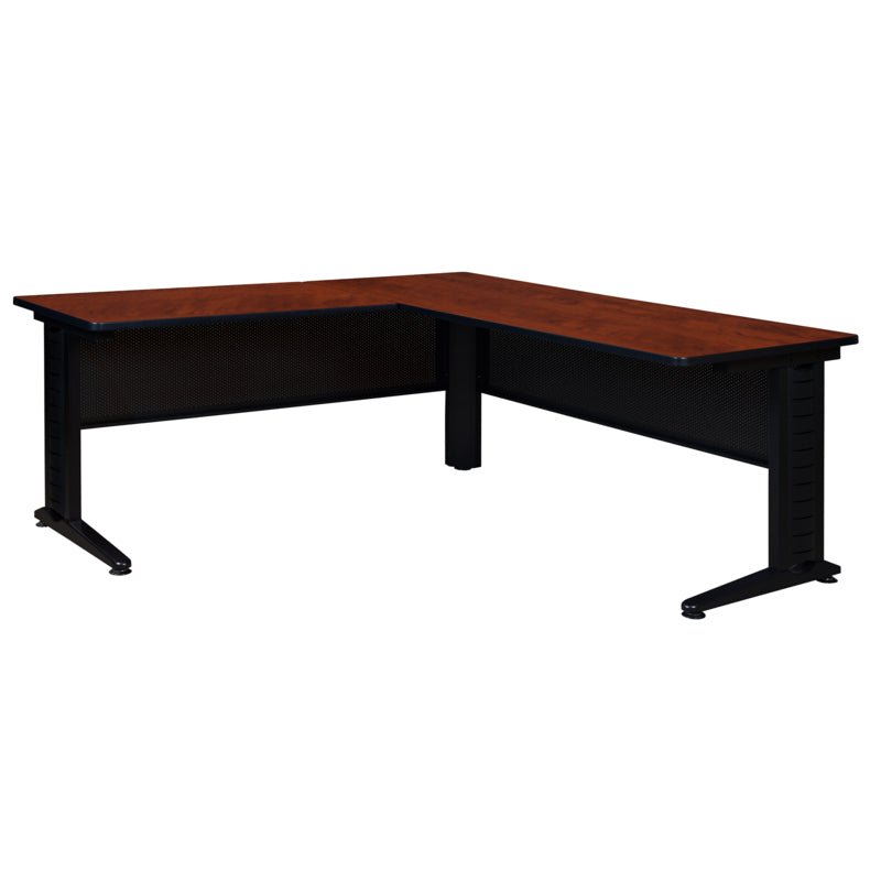 Regency Fusion Professional L - Shaped Executive Desk Shell with Double Pedestal Drawer Unit 72W" x 72D" x 29H" (REG - MLDS723042) - SchoolOutlet