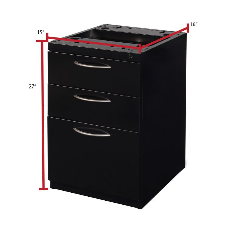 Regency Fusion Professional Triple Drawer Executive Storage Pedestal (REG - MPBBF18) - SchoolOutlet