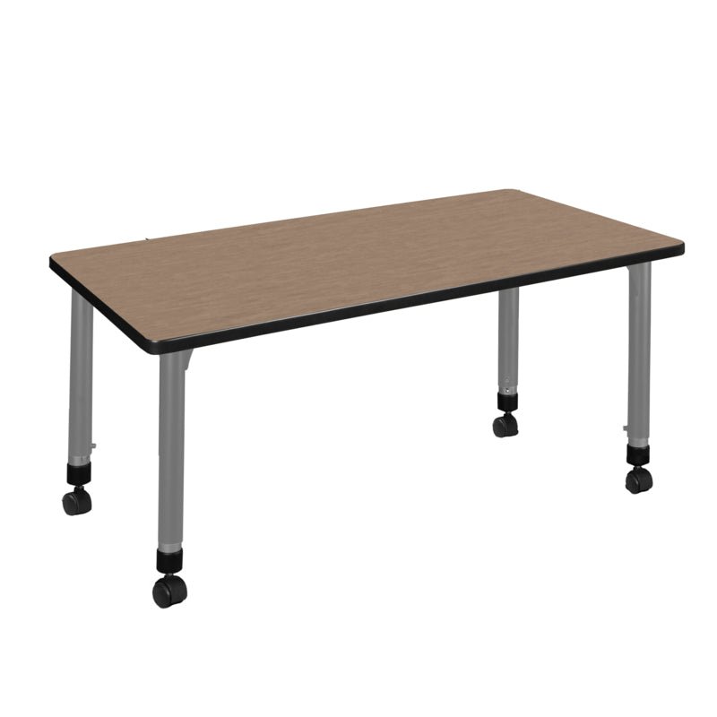 Regency Kee Professional Height Adjustable Mobile Classroom Activity Table 42W" x 30D" x 23 - 34H" (REG - MT4230 - AH) - SchoolOutlet