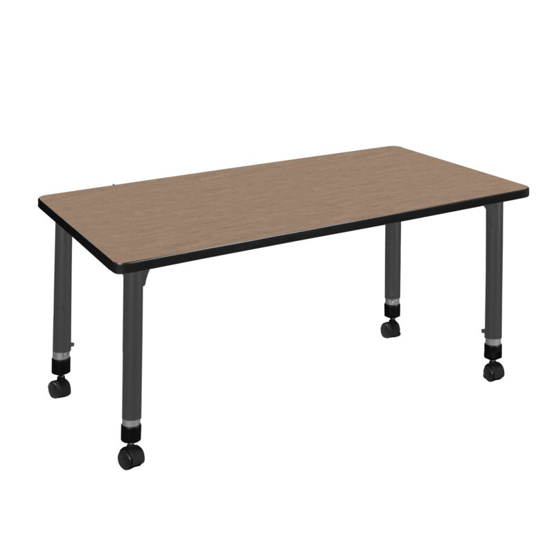 Regency Kee Professional Height Adjustable Mobile Classroom Activity Table 48W" x 24D" x 23 - 34H" (REG - MT4824 - AH) - SchoolOutlet