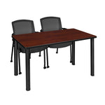 Professional Regency Kee Training Table with 2 Knight Mesh Chairs 48