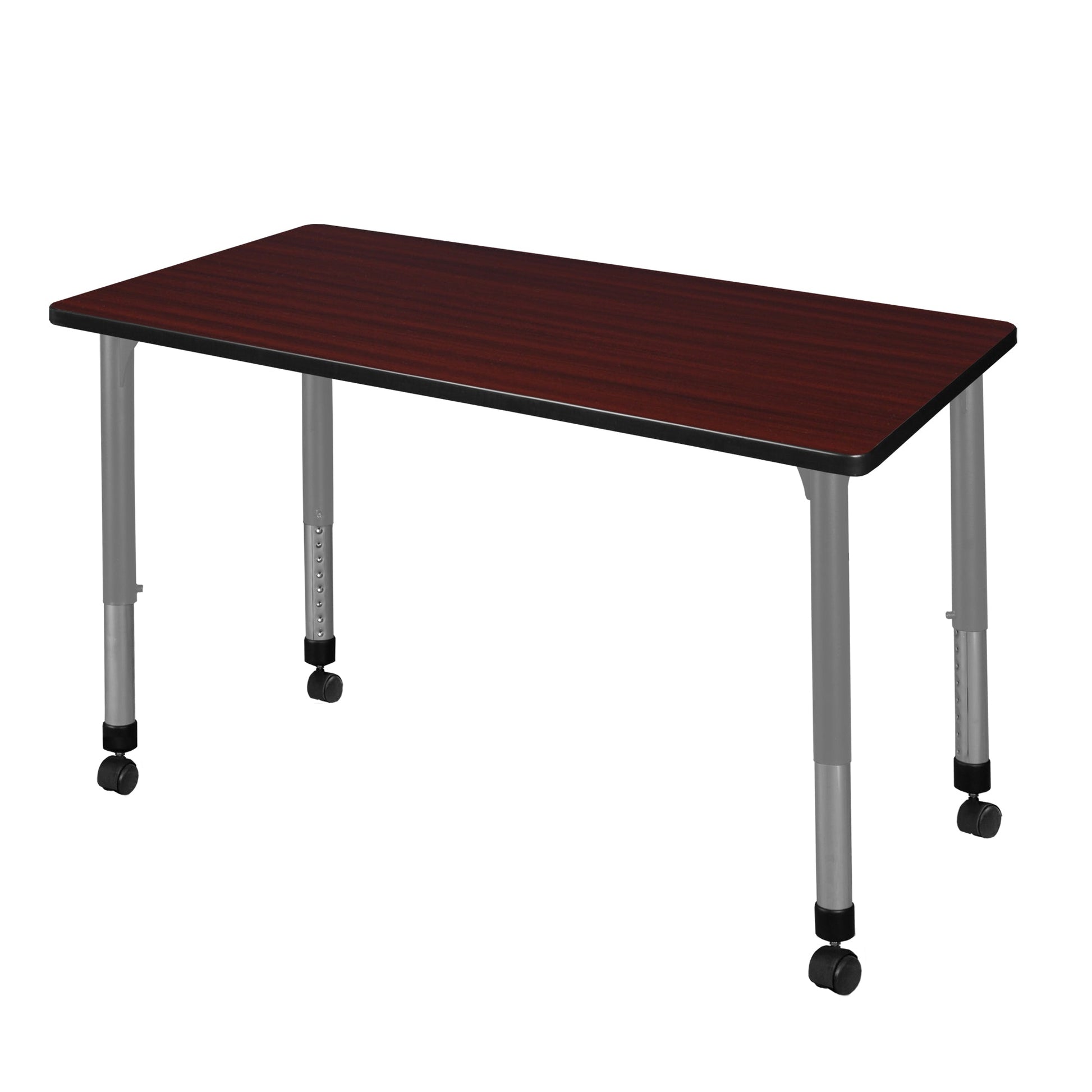 Regency Kee 48 x 24 in. Height Adjustable Mobile Classroom Activity Table - SchoolOutlet
