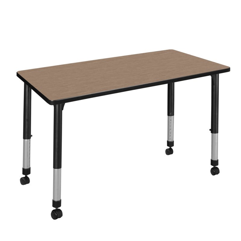 Regency Kee Professional Height Adjustable Mobile Classroom Activity Table 48W" x 24D" x 23 - 34H" (REG - MT4824 - AH) - SchoolOutlet