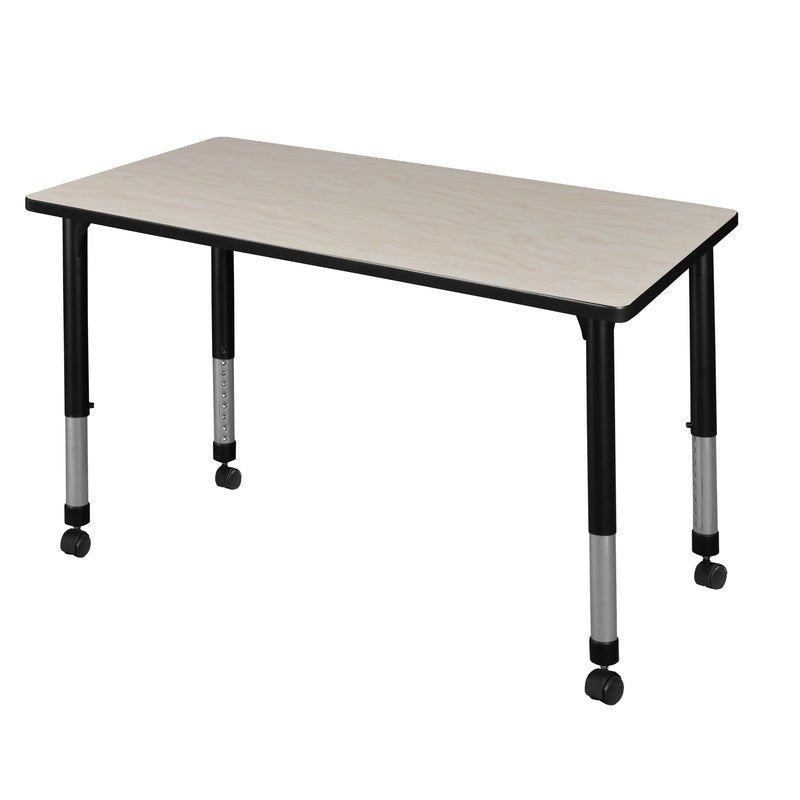 Regency Kee Professional Height Adjustable Mobile Classroom Activity Table 48W" x 24D" x 23 - 34H" (REG - MT4824 - AH) - SchoolOutlet