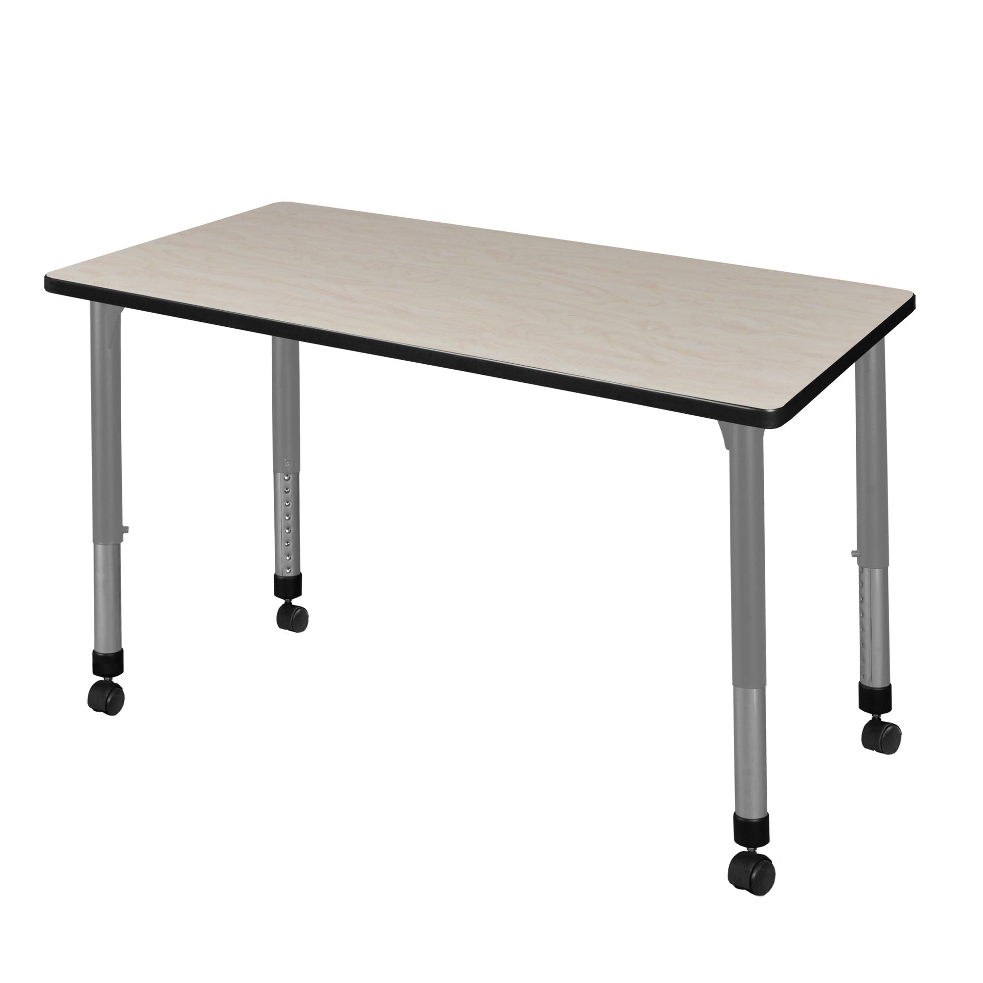 Regency Kee 48 x 24 in. Height Adjustable Mobile Classroom Activity Table - SchoolOutlet